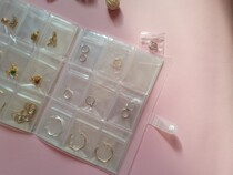 Buckle pvc transparent storage box earrings jewelry storage bag anti-oxidation sealing bag necklace jewelry collection