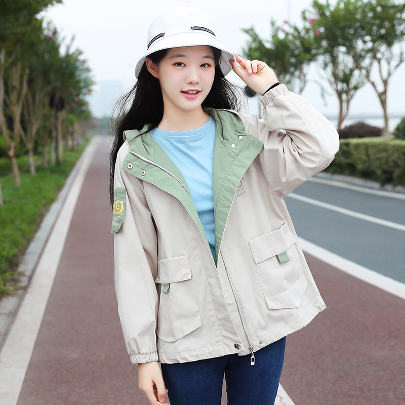 17 Leisure 14 less Women in spring and autumn clothing New 13 High School Junior High School Students 12-year-old Girl girl 15 Wind clothes