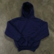 Темно-синий [429 г, утолщенный и тяжелый] с капюшоном