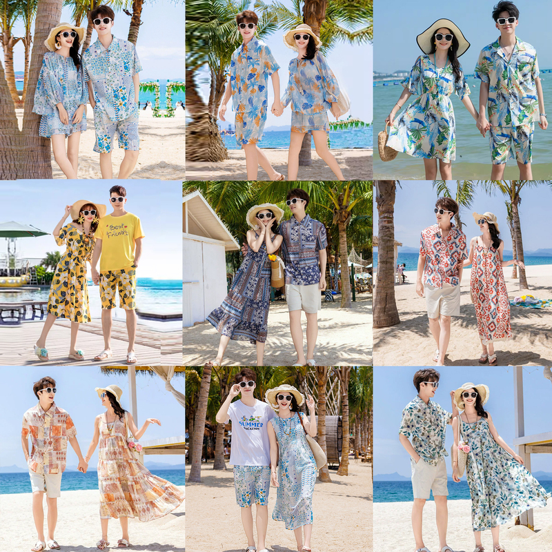 Beach Couple Outfits for Summer Vacation, Plus-Size Dresses for Women, Honeymoon, Super Fairy-Like, Seaside Travel, Sanya, Thailand Clothing Set Beach Couple Outfits for Summer Vacation, Plus-Size Dresses for Women, Honeymoon, Super Fairy-Like, Seaside Travel, Sanya, Thailand Clothing Set