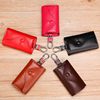 Genuine Leather Key Case for Men, Large Capacity Genuine Leather Car Key Protective Cover, Multifunctional Universal Storage Bag for Women