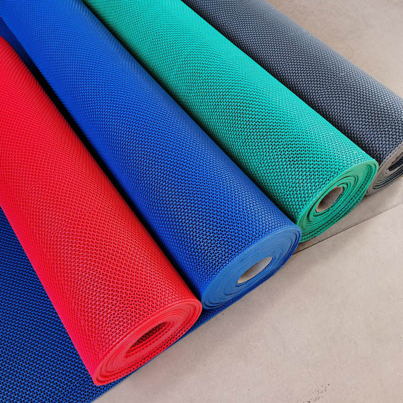 Bathroom toilet toilet kitchen swimming pool hollow non-slip mat PVC plastic carpet waterproof non-slip floor mat door mat