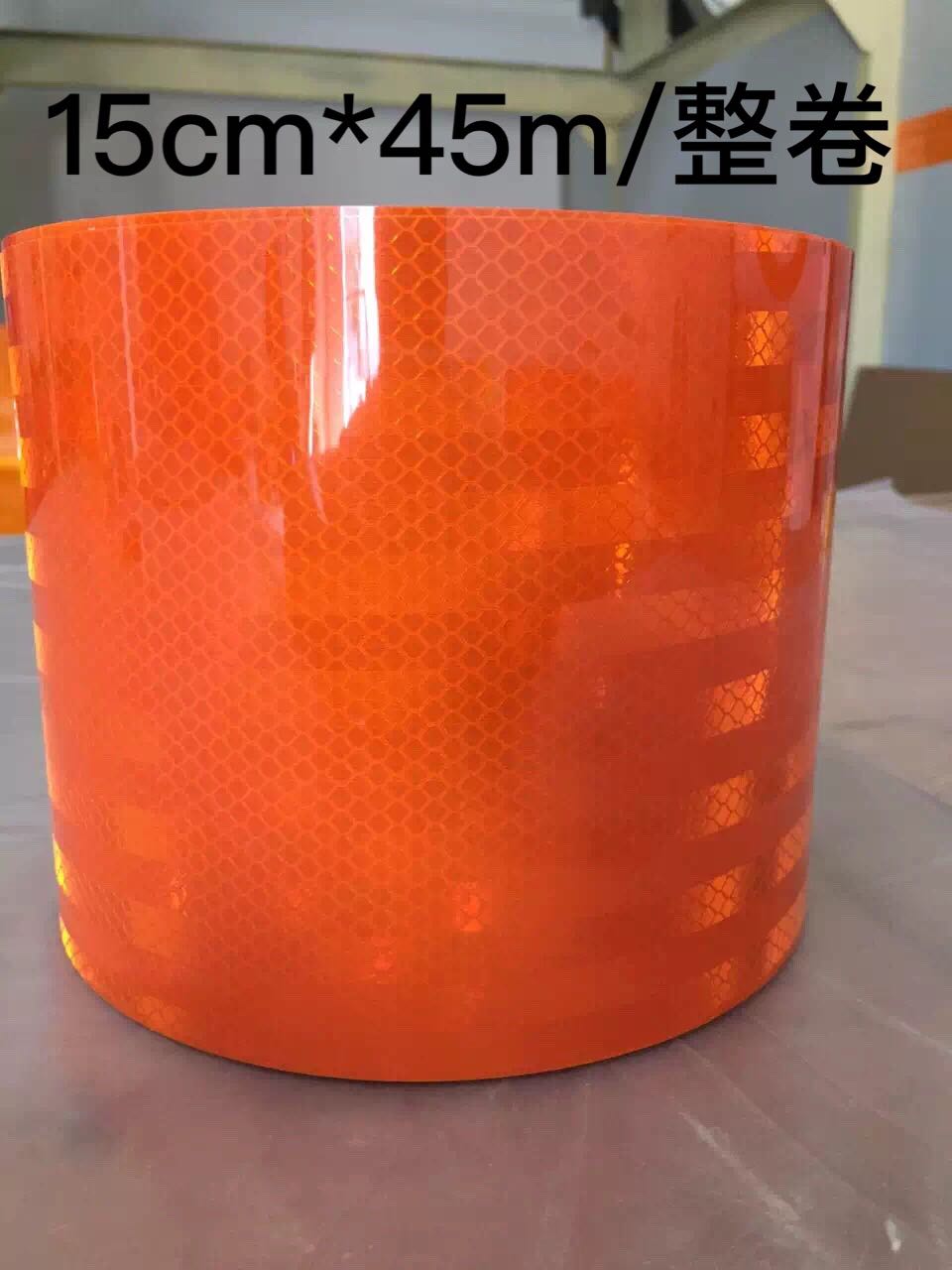 15cm diamond grade orange reflective tape Dangerous goods tanker reflective patch Orange reflective paper reflective strip 45 meters