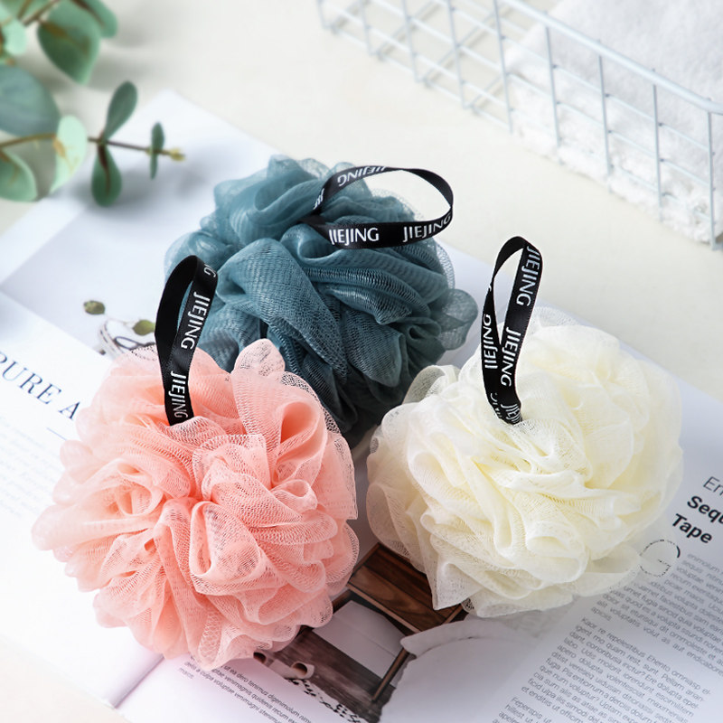 Household bath flower hanging belt bath ball cute soft toiletries rub the back and rub the bath without scattering bath flower bath ball