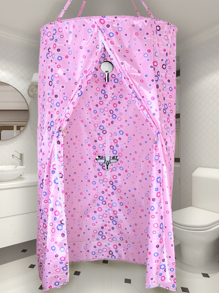 Round bath cover Bath tent Adult baby winter home warm thickened bath insulation cover free installation of folding artifact