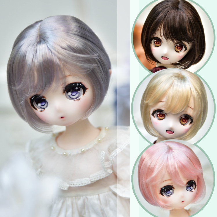 SALA bjd DD baby hair 3 points 4 points 6 points carb bear sister ultra - soft wig daily mushroom header