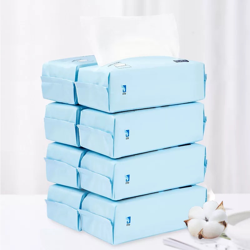 (8 packs) Japanese ITO washcloth for dry and wet with 60 pumping disposable removable makeup cotton soft towel finish-Taobao