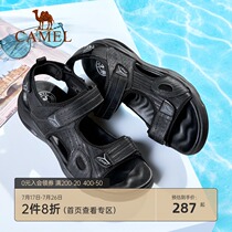 Camel mens shoes new summer business sandals Dad shoes air cushion shoes casual shoes Velcro trend sandals