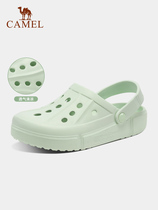 Camel hole shoes womens summer beach shoes 2021 new soft bottom non-slip breathable outdoor baotou cool slippers men