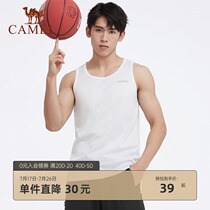 Camel outdoor short-sleeved T-shirt mens summer outdoor sports vest mens casual breathable perspiration quick-drying top