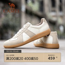 Camel mens shoes autumn new sports cowhide leather fashion casual shoes soft bottom German training shoes board shoes mens shoes