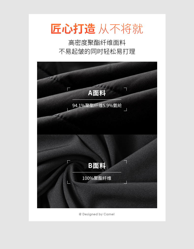 骆驼 男士休闲工装风 双面穿棉服 图5