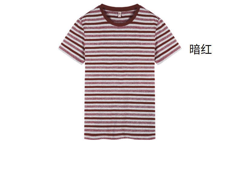 Quần áo nam lạc đà Mùa hè thời trang mới dành cho giới trẻ giản dị sọc ngắn tay cotton cổ tròn - Áo phông dài áo thun lạnh nam