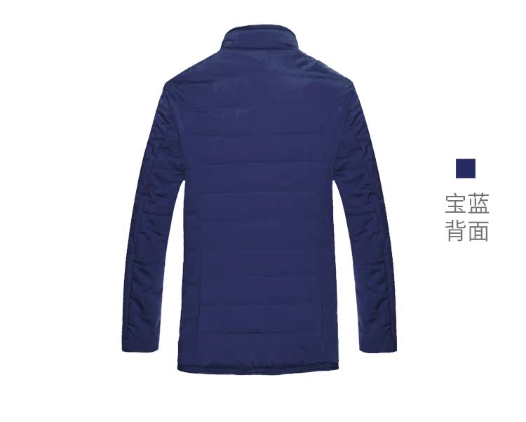 Camel & Panda Chung Series Quần áo cotton nam Thời trang Thanh niên Đơn ngực mùa đông Màu rắn Áo ấm áo kaki nam