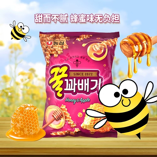 Корейские импортные закуски Nongshim Honey Crispy Strips 90 г Crispy Twist Honey Candy Воздушные закуски Закуски Закуски