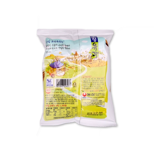 Корейские импортные закуски Nongshim, медовое масло, фруктовые медовые хрустящие полоски, 96 г, воздушный пищевой мед, хрустящие рисовые полоски