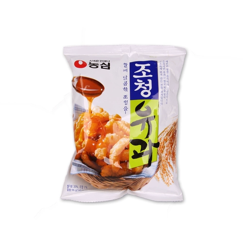Корейские импортные закуски Nongshim, медовое масло, фруктовые медовые хрустящие полоски, 96 г, воздушный пищевой мед, хрустящие рисовые полоски