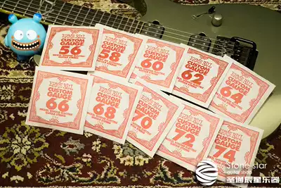 ERNIE BALL electric guitar string single string 6 7 8 string Djent lower string dedicated 62 66 70 74