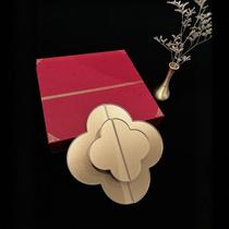 New Chinese style cabinet door handle new semi-circular handle glass door exposed antique copper door Xiangyun wooden door armrest