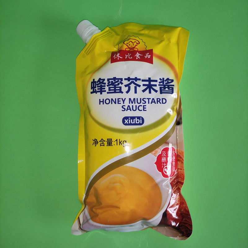 Hubbi honey mustard sauce 1kg Han Style Fried Chicken Fries Pizza Triveal Zara Sauce Han Style Yellow Mustard
