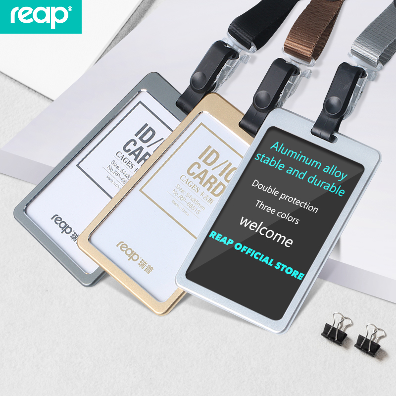 Ripp Document Cutting Sleeve Aluminum Alloy Cutting Sleeve Bifacial Cutting Sleeve Upscale Work Certificate Meeting Documents Sleeve Protective Sleeve School Cutting Sleeves With Hanging Rope Custom LOGO Bus Card Protective Sleeve Inner Page Customisation