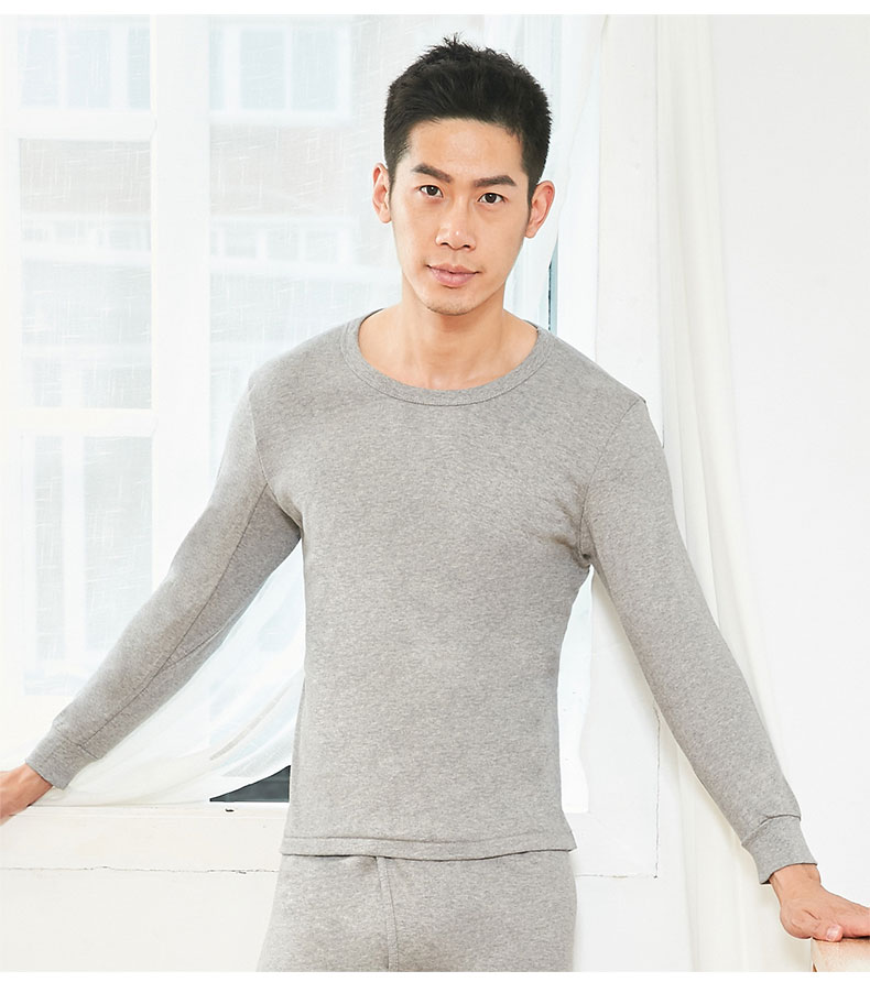 Nên và mát mẻ cotton nam đồ lót nhiệt ngọn phụ nữ dày cổ tròn chạm đáy áo len cotton đơn mảnh áo giữ nhiệt nữ lót lông