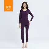 Термобелье, эластичные тонкие приталенные штаны, удерживающее тепло нижнее белье для пожилых людей, круглый воротник, для среднего возраста