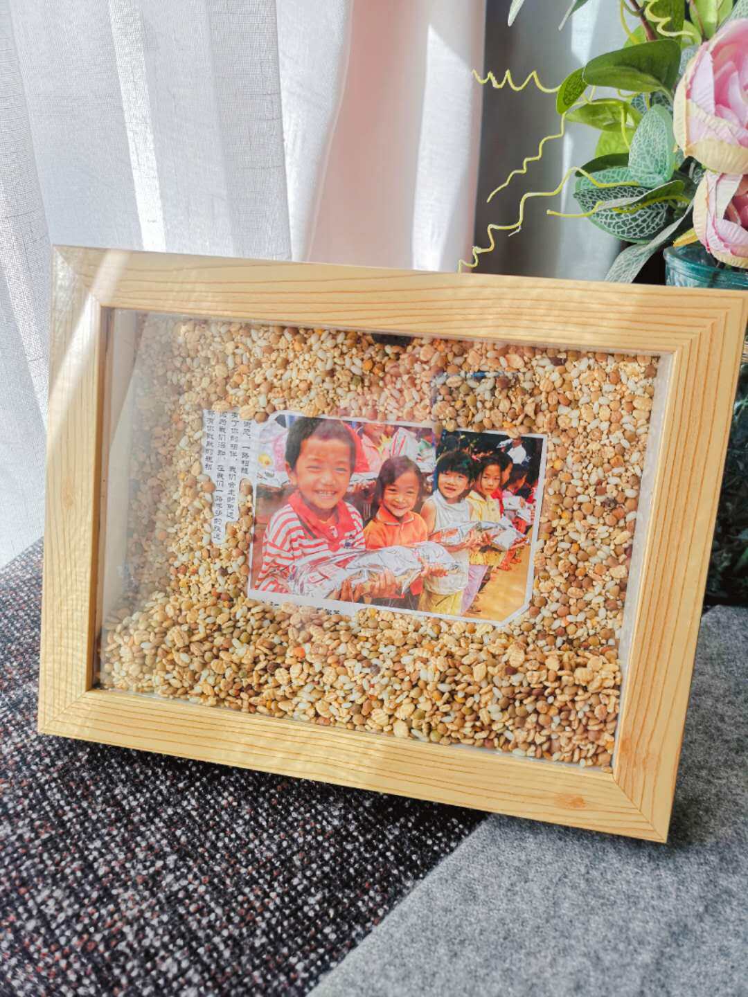 Such as the new professional peripheral NUSKIN Honey meal public welfare story explanation three-dimensional picture frame 8 inch hanging wall table photo frame