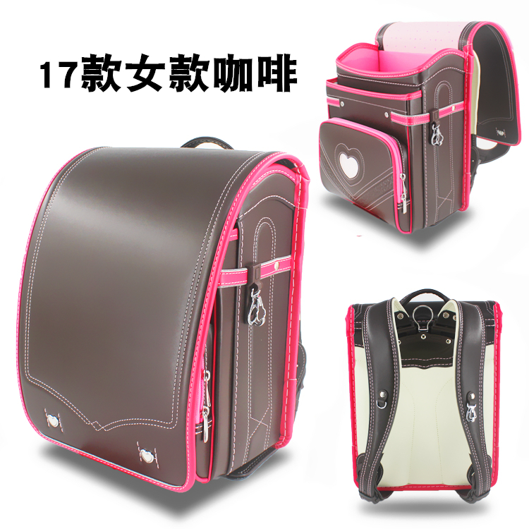 Đích thực Nhật Bản trường tiểu học schoolbag 1-3-5 gánh nặng ridged nam giới và phụ nữ trẻ em hộp ba lô trọng lượng nhẹ mặc balo đi học cấp 1