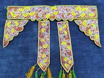 Old embroidered piece of hand and old embroidered minority handicraft and Dong ethnic old embroidery piece