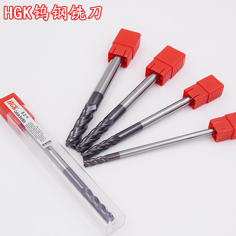 HGK 55 degree lengthened tungsten steel round nose end mill round nose knife bull nose knife 8R1-12R0 5*150 long