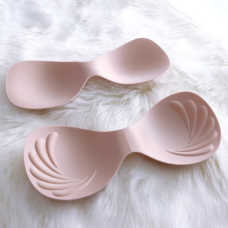 One-piece of connected chest cushion slip with breast pad with breast pad