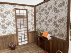 bjd场景道具娃屋 6分6:1小布bjd黑胡桃娃屋场景拍照娃屋模型展示定制