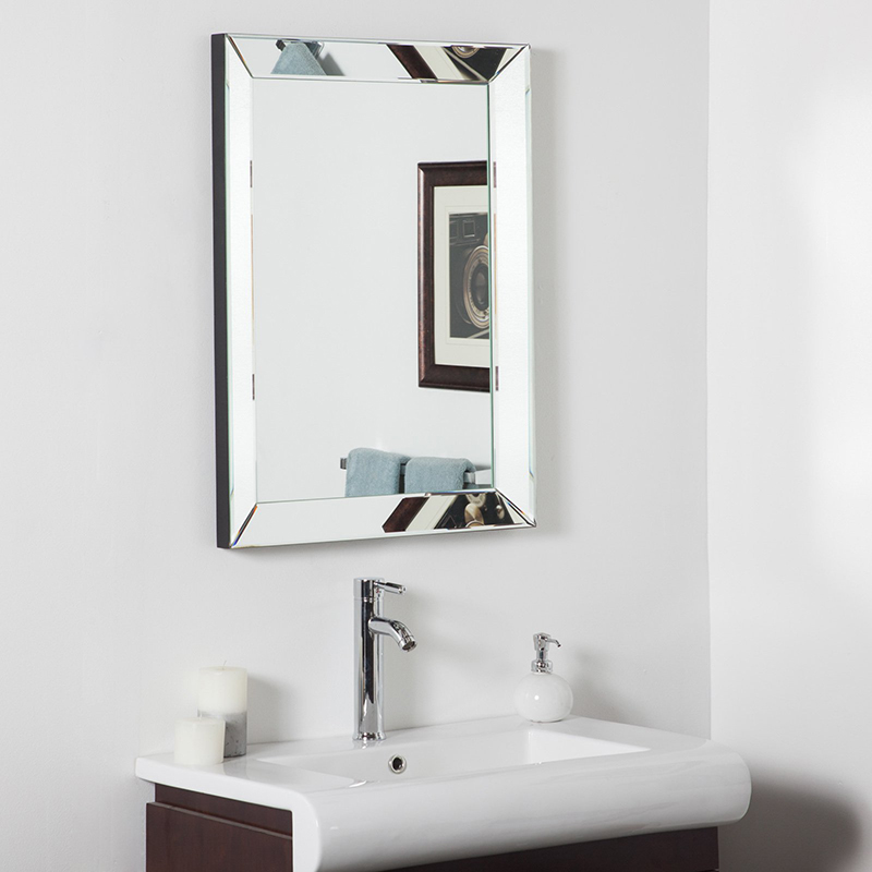 Bathroom mirror Light luxury bathroom mirror Household wall-mounted makeup mirror Three-dimensional floor-to-ceiling full-length mirror Art decoration mirror