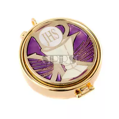 Panshi Square Italy imported from the sacred box purple enamel sacrame Sacrae px54cm