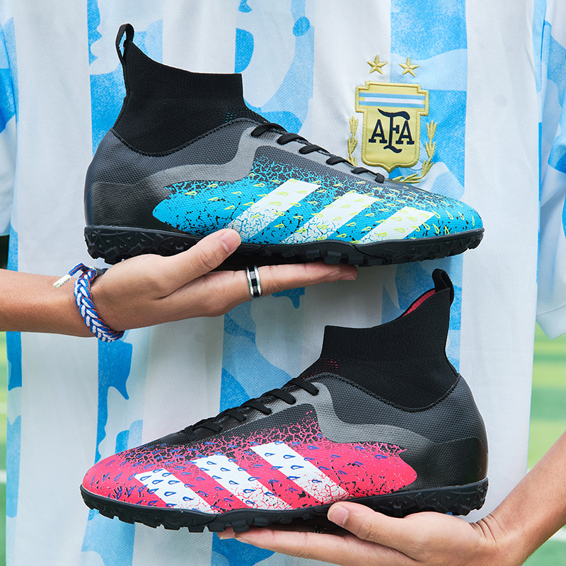 New football shoe fragmented man and high-gang adult TF short nail AG boys and girls student training shoes