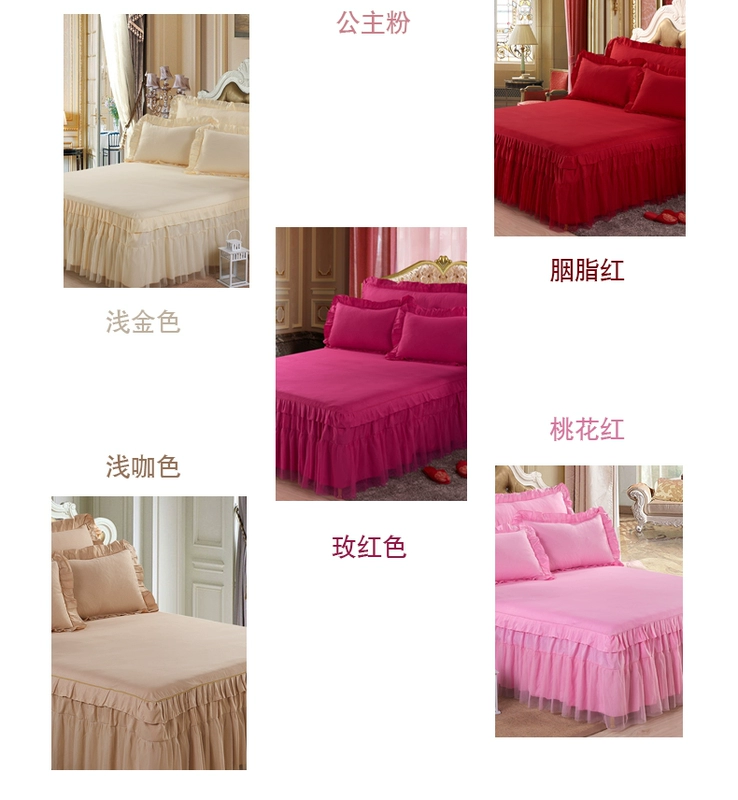 Simmons giường bìa giường cưới váy Công Chúa giường đặt giường giường ren váy 1.8 m giường muỗi net đối tác
