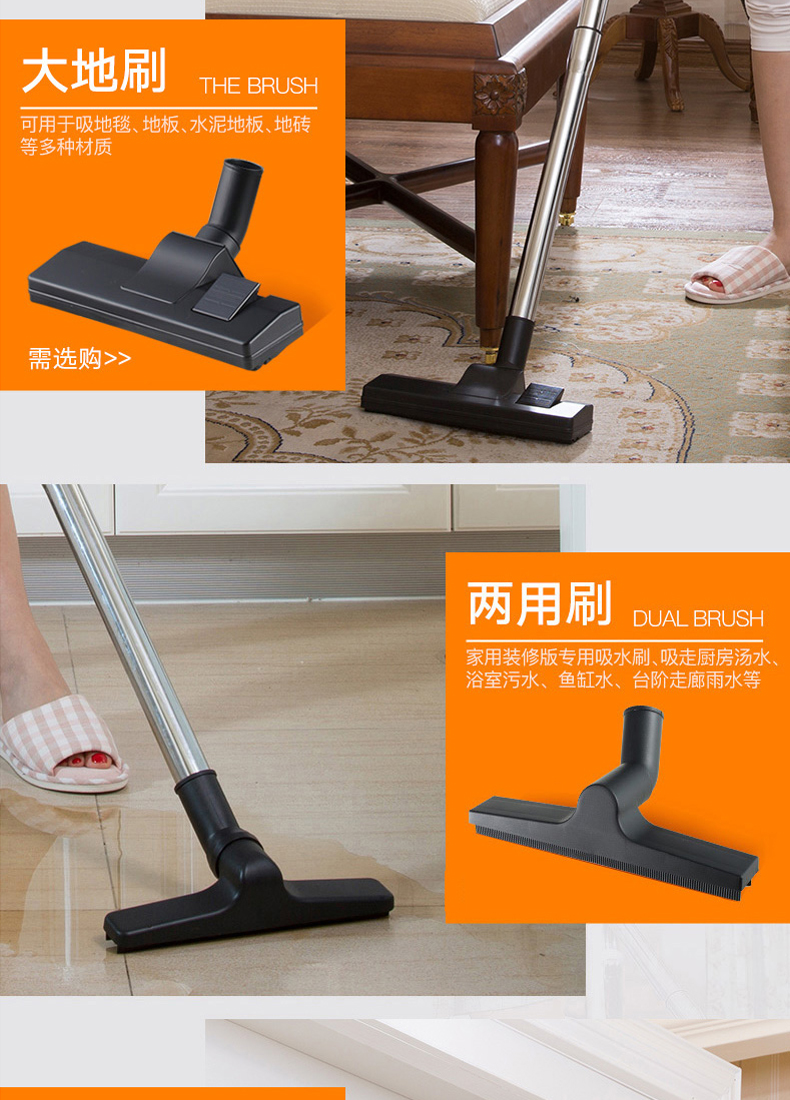 máy hút bụi dyson Baojiali máy hút bụi gia đình mạnh mẽ công suất cao nhỏ im lặng thảm cầm tay máy hút bụi công nghiệp GY308 - Máy hút bụi