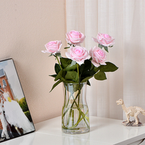 ins 2021 new simulation moisturizing effect rose room decoration fake flower living room table top decoration