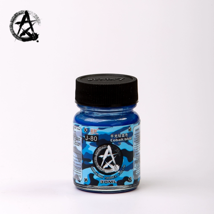 Star Shadow Model Paint Gundam / Military Model / GK Model Sơn dầu J-80 Semi-gloss Blue Cobalt Blue l30ML - Công cụ tạo mô hình / vật tư tiêu hao