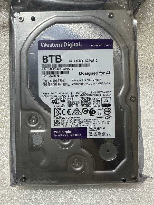 Western Digital 8t Purple Disk 8Tb Surveillance Hard Drive Wd85Purz Wd84Puru Wd85Puru 82Purx Ejrx Western Digital 8t Purple Disk 8Tb Surveillance Hard Drive Wd85Purz Wd84Puru Wd85Puru 82Purx Ejrx