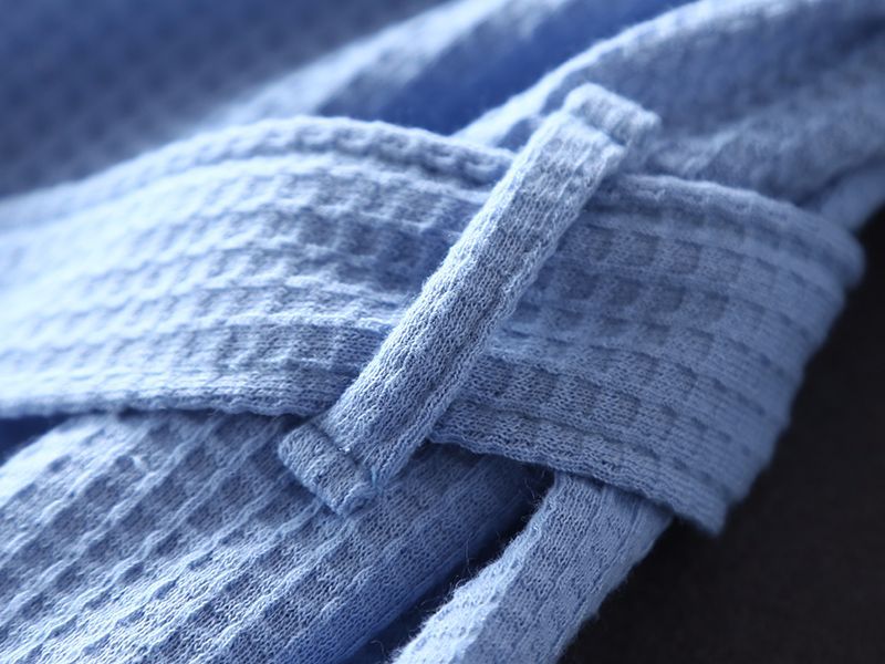 Áo len cotton mùa xuân và mùa hè tay áo chín điểm áo choàng đôi mẫu áo choàng tắm dịch vụ nhà màu rắn bốn màu 12-1 đồ ngủ voan mỏng
