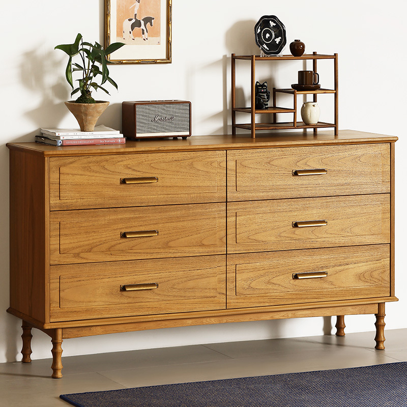 Shanbai Concentrated on Traditional Style Burmese Teak Six-Drawer Cabinet, All Solid Wood Bedroom Wall Storage Cabinet, Chest of Drawers, Living Room Storage Cabinet Shanbai Concentrated on Traditional Style Burmese Teak Six-Drawer Cabinet, All Solid Wood Bedroom Wall Storage Cabinet, Chest of Drawers, Living Room Storage Cabinet