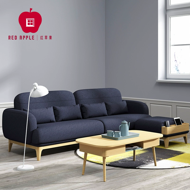 Red Apple Furniture Nordic Sunny Series Phòng khách Phong cách Châu Âu Hộ gia đình nhỏ Căn hộ nhỏ Bàn trà Bàn cà phê Bàn trà lưu trữ A178 - Bàn trà