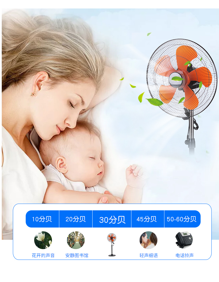 Quạt điện quốc gia hạ cánh mạnh mẽ thương mại hộ gia đình câm dọc máy tính để bàn quạt lớn 18 inch lắc đầu quạt công nghiệp - Quạt điện quạt cây phòng khách