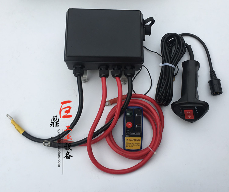 Promotional electric winch control box full set of controller relay diving universal 500A with wireless remote control