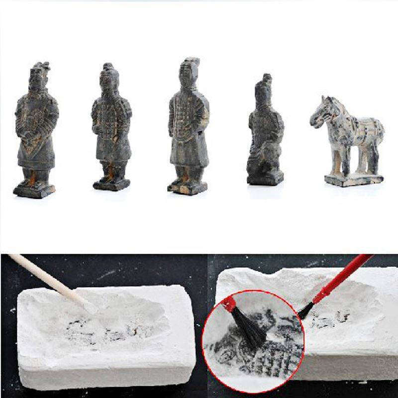 Douyin children dig terracotta warriors and horses blind box diy archaeological excavation treasure toy kindergarten parent-child puzzle game set