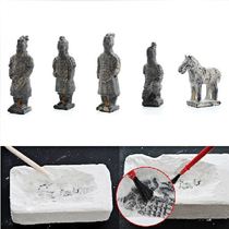 Douyin children dig terracotta warriors and horses blind box diy archaeological excavation Treasure toy kindergarten parent-child puzzle game