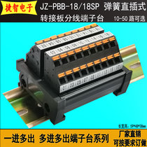 Tezhi Industrial Rail Type End Subbench Multi-In Extra In-line Wire Wiring Terminal Platoon Quick Joint Sub-Wire Box