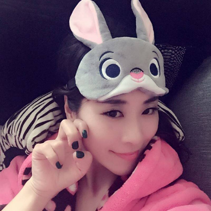 卡通猫咪遮光透气热敷眼罩睡眠睡觉冰袋冰敷护眼罩男女缓解眼疲劳